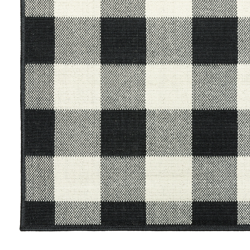 Vista Home Malta Gingham Check Indoor/Outdoor Area Rug