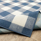 Vista Home Malta Gingham Check Indoor/Outdoor Area Rug