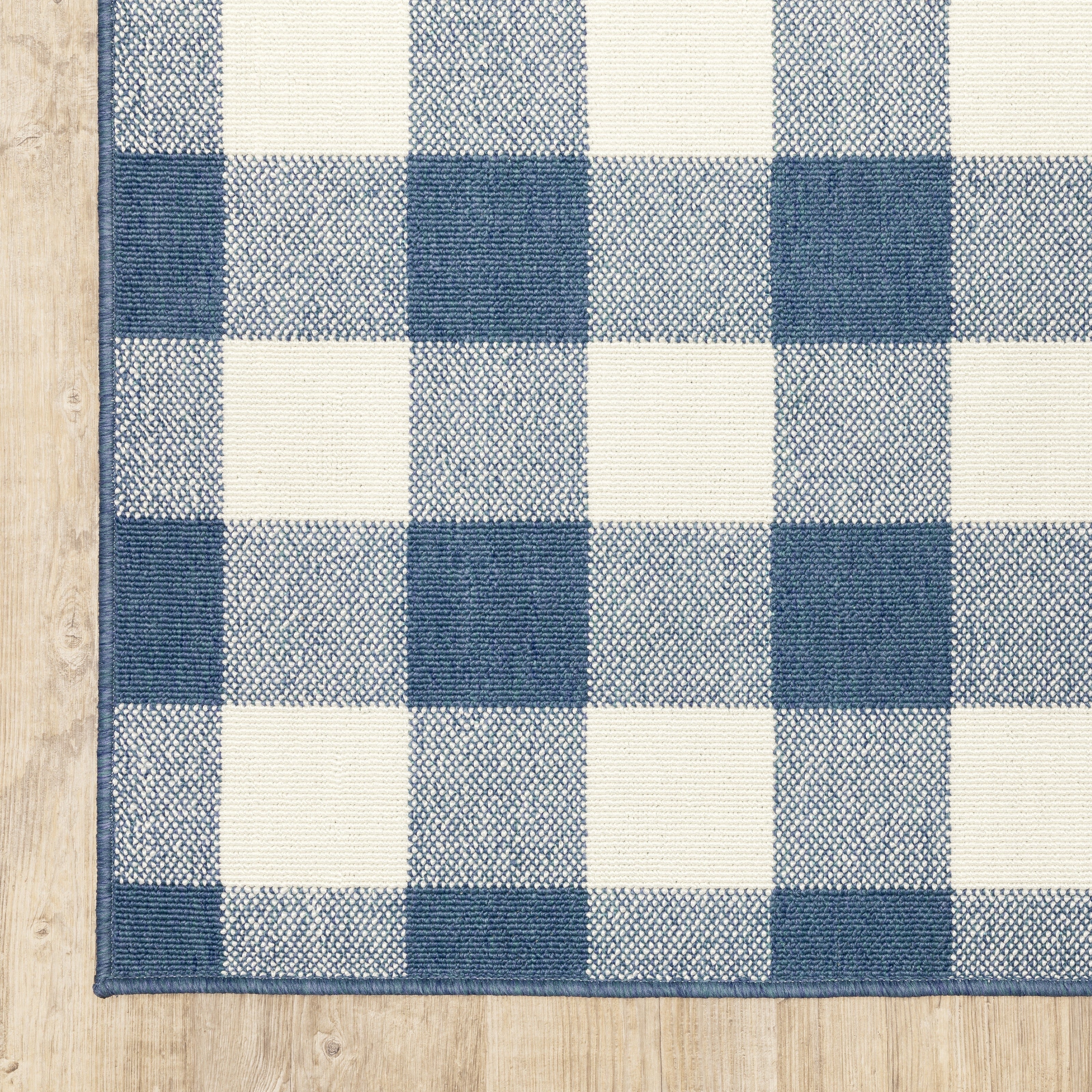 Vista Home Malta Gingham Check Indoor/Outdoor Area Rug