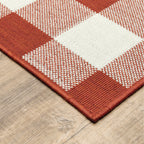 Vista Home Malta Gingham Check Indoor/Outdoor Area Rug