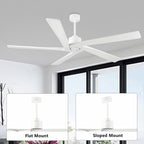 WINGBO 54 Inch DC Motor Indoor Ceiling Fan without Lights - N/A