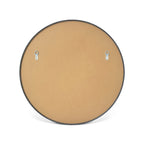 Classic Wooden Frame Farmhouse Round Wall Mirror