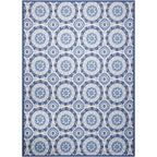 Waverly Sun N' Shade Indoor Outdoor Boho Medallion Area Rug