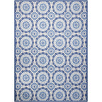 Waverly Sun N' Shade Indoor Outdoor Boho Medallion Area Rug