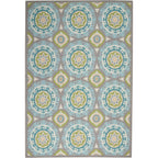 Waverly Sun N' Shade Indoor Outdoor Boho Medallion Area Rug