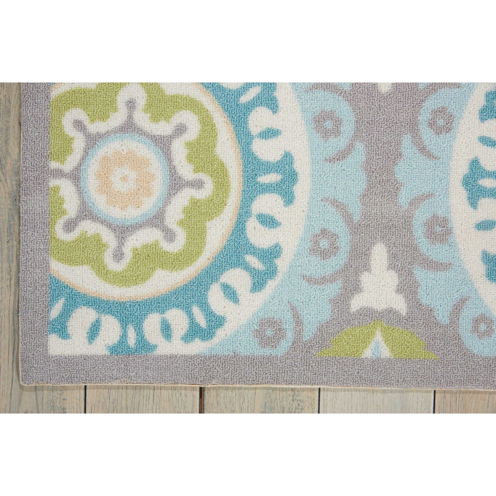 Waverly Sun N' Shade Indoor Outdoor Boho Medallion Area Rug