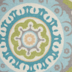 Waverly Sun N' Shade Indoor Outdoor Boho Medallion Area Rug