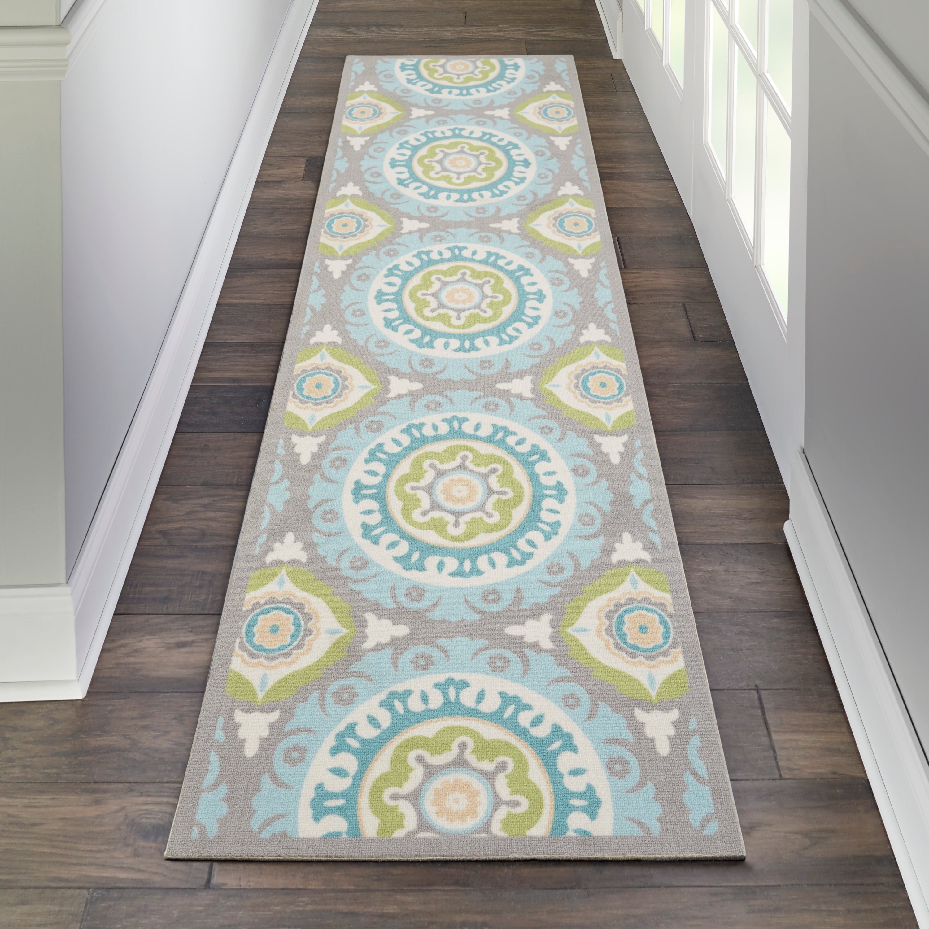 Waverly Sun N' Shade Indoor Outdoor Boho Medallion Area Rug