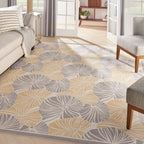 Waverly Sun N' Shade Modern Botanical Indoor/Outdoor Area Rug
