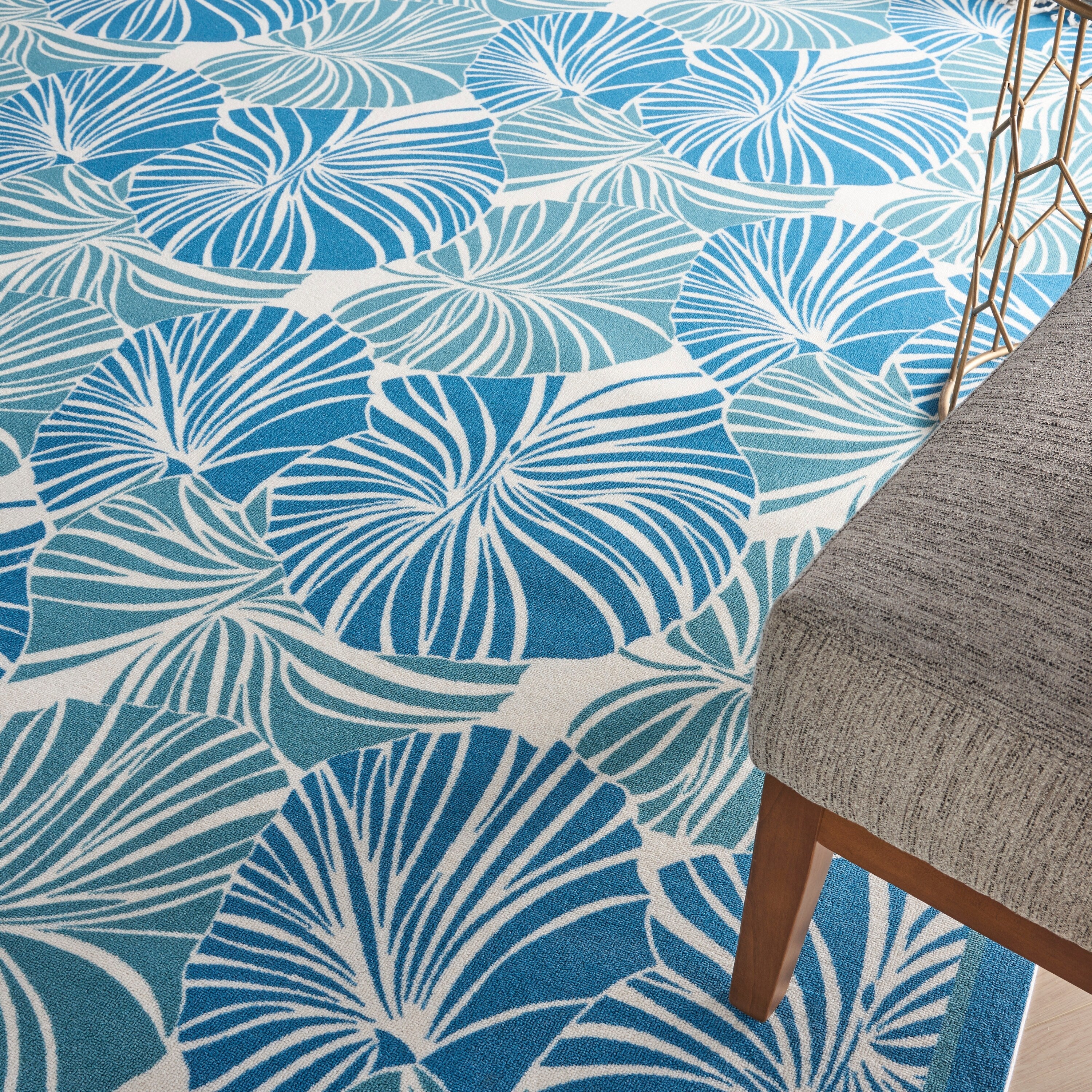 Waverly Sun N' Shade Modern Botanical Indoor/Outdoor Area Rug