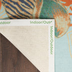 Waverly Sun & Shade Shore Thing Tropical Sea Shell Floral Indoor Outdoor Area Rug