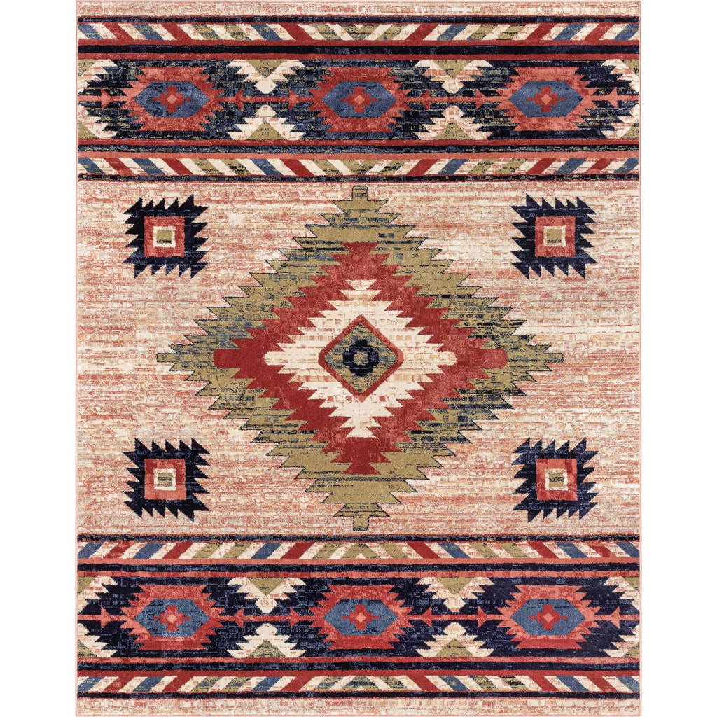 Well Woven Tulsa Lea Southwestern Tribal Area Rug