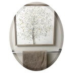 Wells Oval Frameless Beveled Mirror