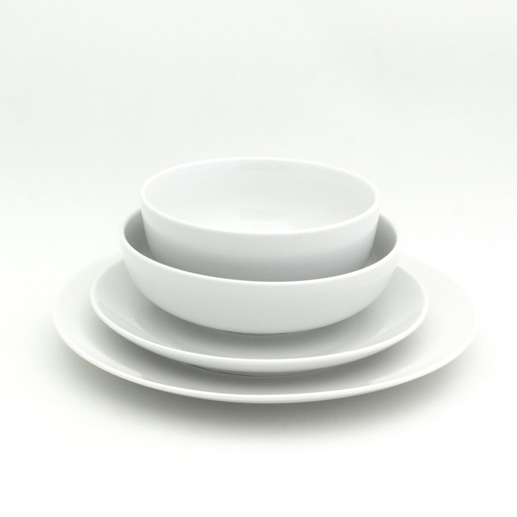 Euro Ceramica 16 Piece / 32 Piece White Essential Porcelain Dinnerware Set
