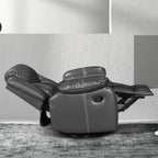 Wide Seat Durable Leather Massage and Heat Recliner