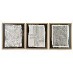 Wonderstow Black/Beige Wall Art, Set of 3
