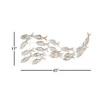 Wood Fish Handmade Swimming Home Wall Decor with Brown Distressing - White - Roche River Decor