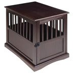 Wooden Pet Crate End Table with Lockable Door