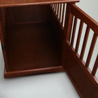 Wooden Pet Crate End Table with Lockable Door