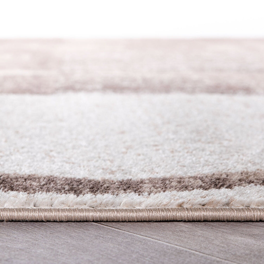 World Rug Gallery Abstract Polypropylene Machine-Made Circle Area Rug