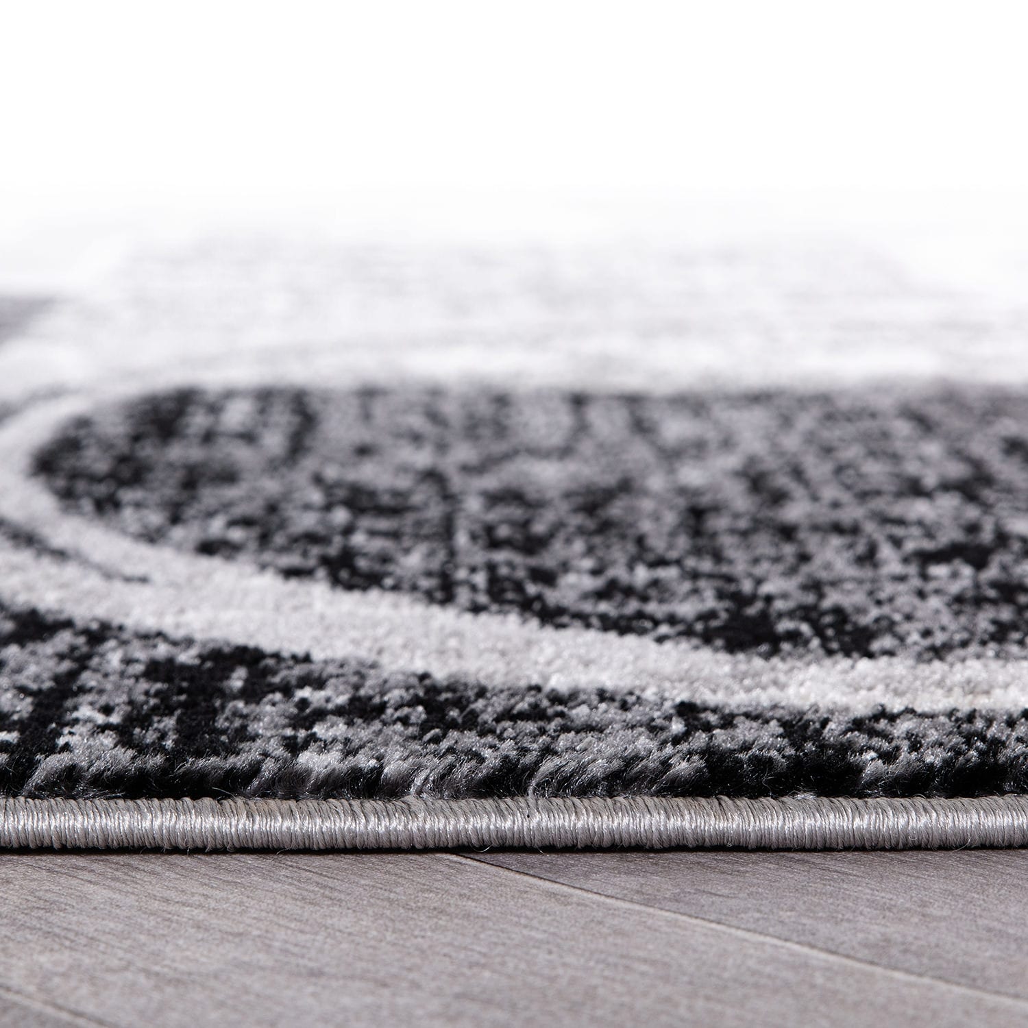 World Rug Gallery Abstract Polypropylene Machine-Made Circle Area Rug