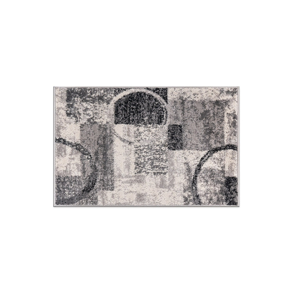 World Rug Gallery Abstract Polypropylene Machine-Made Circle Area Rug