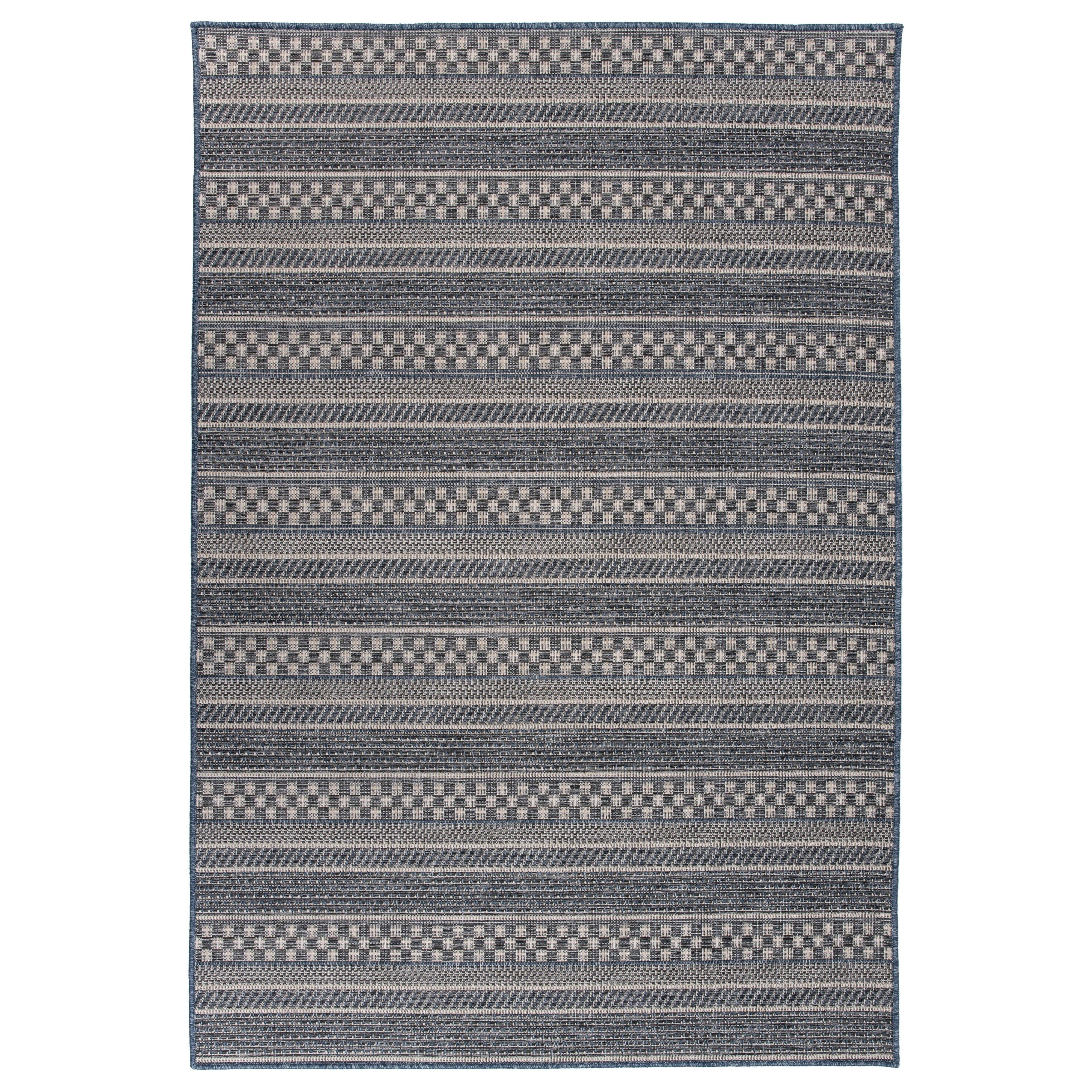 World Rug Gallery Bohemian Geometric Stripe Indoor/Outdoor Area Rug