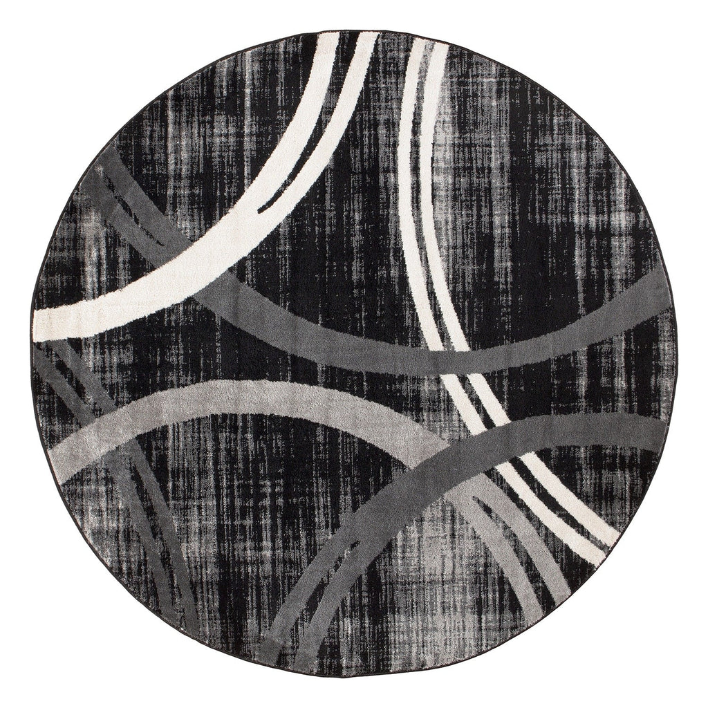 World Rug Gallery Contemporary Abstract Circles Design Area Rug