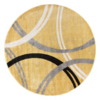 World Rug Gallery Contemporary Abstract Circles Design Area Rug