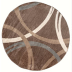 World Rug Gallery Contemporary Abstract Circles Design Area Rug