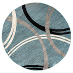 World Rug Gallery Contemporary Abstract Circles Design Area Rug