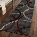 World Rug Gallery Contemporary Abstract Circles Design Area Rug