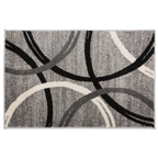 World Rug Gallery Contemporary Abstract Circles Design Area Rug