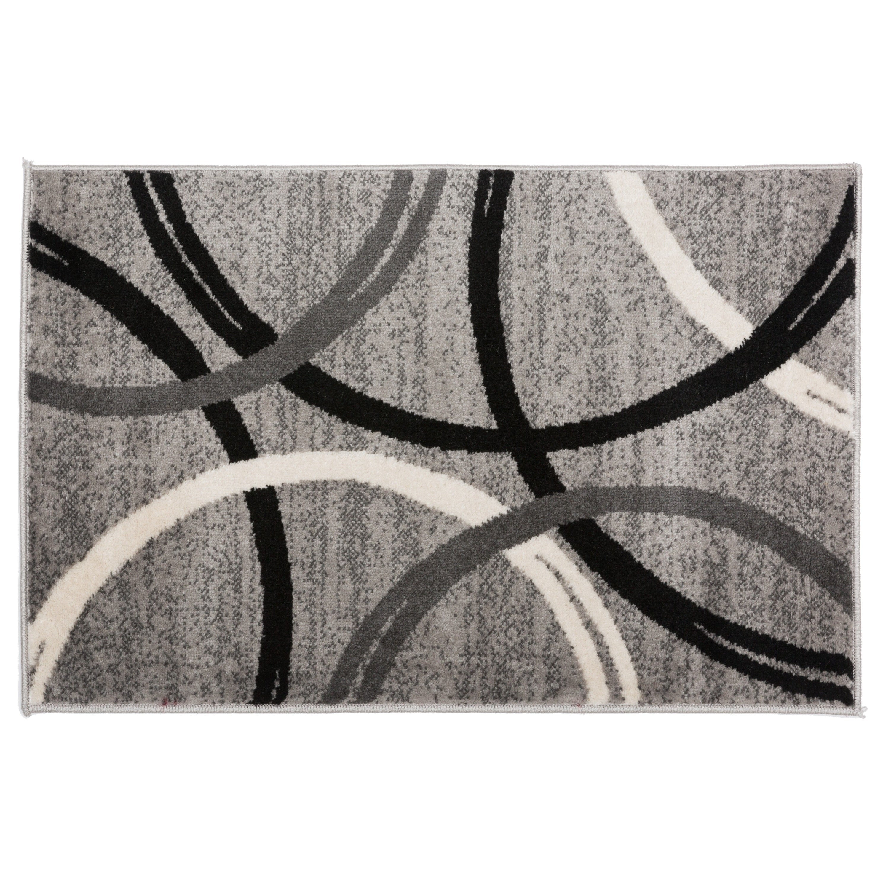 World Rug Gallery Contemporary Abstract Circles Design Area Rug