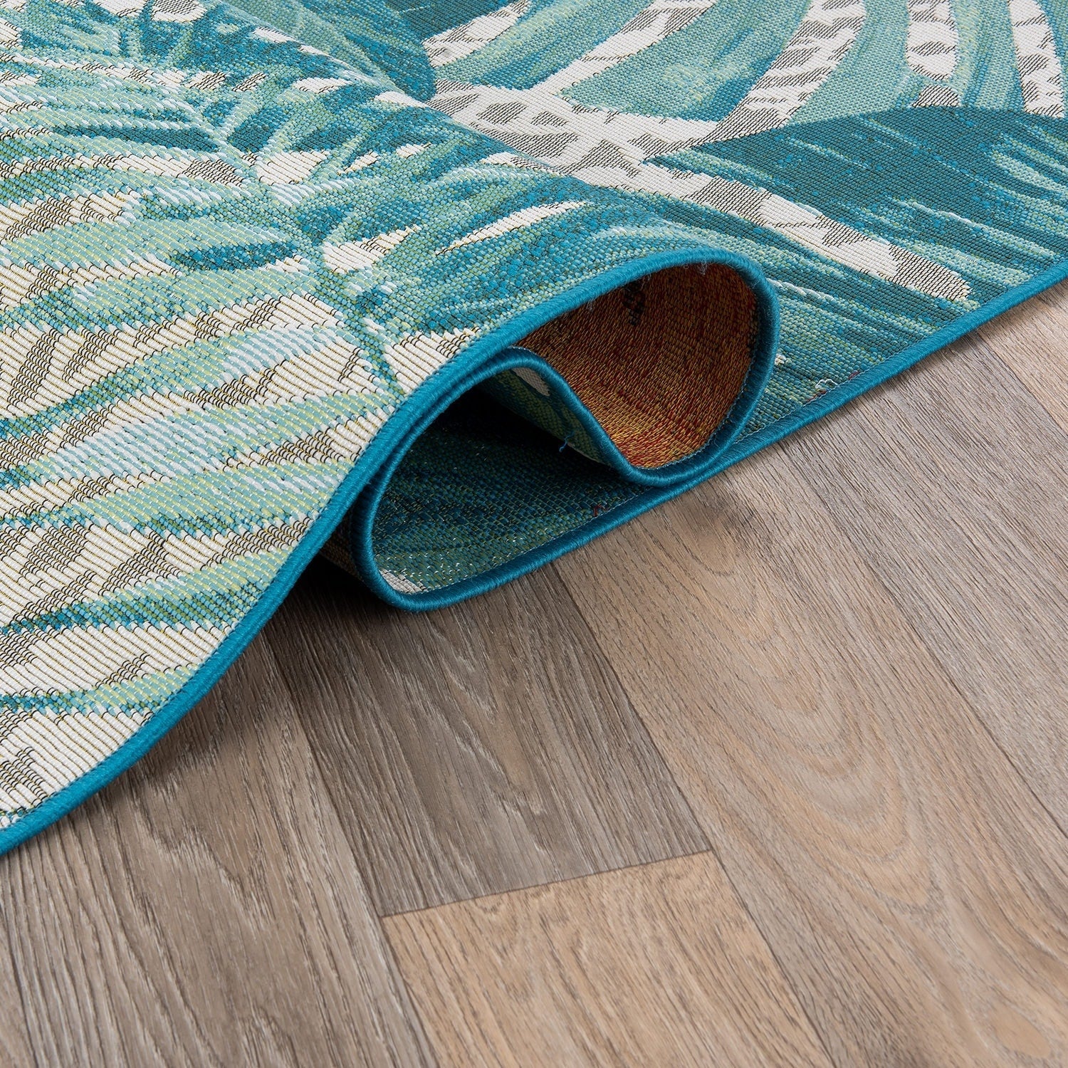 World Rug Gallery Contemporary Tropical Floral Indoor/Outdoor Area Rug