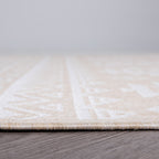 World Rug Gallery Distressed Geometric Bohemian Textured Flat Weave Indoor/Outdoor Area Rug