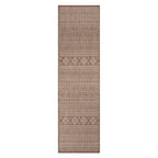 World Rug Gallery Distressed Geometric Bohemian Textured Flat Weave Indoor/Outdoor Area Rug