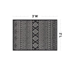 World Rug Gallery Distressed Geometric Bohemian Textured Flat Weave Indoor/Outdoor Area Rug
