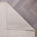 World Rug Gallery Distressed Geometric Bohemian Textured Flat Weave Indoor/Outdoor Area Rug