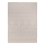 World Rug Gallery Distressed Geometric Bohemian Textured Flat Weave Indoor/Outdoor Area Rug