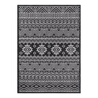 World Rug Gallery Distressed Geometric Bohemian Textured Flat Weave Indoor/Outdoor Area Rug