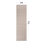 World Rug Gallery Distressed Geometric Bohemian Textured Flat Weave Indoor/Outdoor Area Rug