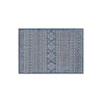 World Rug Gallery Distressed Geometric Bohemian Textured Flat Weave Indoor/Outdoor Area Rug