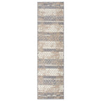 World Rug Gallery Distressed Geometric Indoor/Outdoor Area Rug