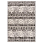 World Rug Gallery Distressed Geometric Indoor/Outdoor Area Rug