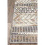 World Rug Gallery Distressed Geometric Indoor/Outdoor Area Rug