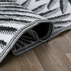 World Rug Gallery Floral Tropical Reversible Recycled Plastic Outdoor Rugs