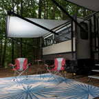 World Rug Gallery Floral Tropical Reversible Recycled Plastic Outdoor Rugs