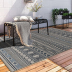 World Rug Gallery Modern Bohemian Global Indoor/Outdoor Area Rug