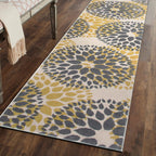 World Rug Gallery Modern Floral Circles Area Rug